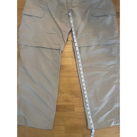 Mens The North Face Convertible Pants Zip Off Hiking Tan Khaki XL - Picture 4 of 11